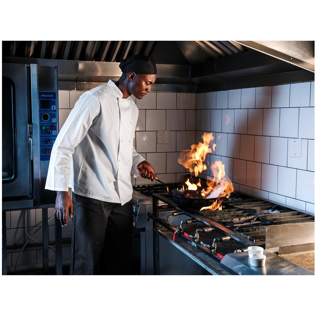 Unisex Long Sleeve Zest Chef Jacket - Image 2