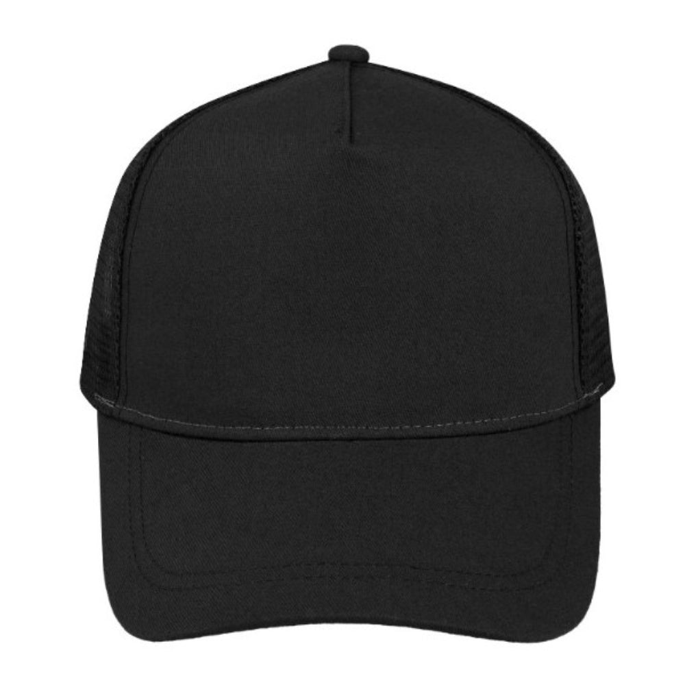 5003BLACK/BL - MAC Trucker Cap - Black/Black