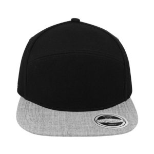 U15607BLK/GR ME - Uflex Fashion 6P Snapback - Black/Grey