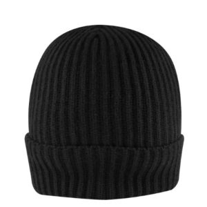 B2201BLACK - Feather Touch Cuffed Beanie - Black