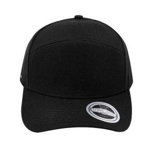 U23607BLACK - Uflex Fashion 6P Curved Peak - Black