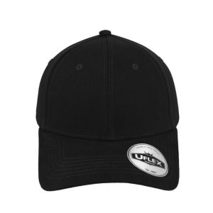 U15603BLK-XXL - Uflex Prostyle 6 Panel Fitted - Black / Extra Extra Lar