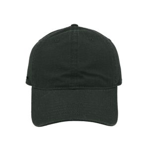 U25610BLACK - Washed Light Canvas Dad 6P Cap - Black