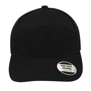 S23601BLACK - Horizon Curved Peak Snapback - Black