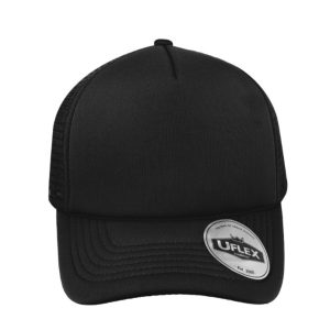 KU15502BLK/BLK - Uflex Youth Curved Peak Trucke - Black/Black