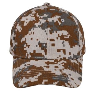 17608BROWN - Pixel Camo Cap - Brown