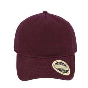 U15511BURGUNDY - Uflex Vintage 5P Strap back - Burgundy