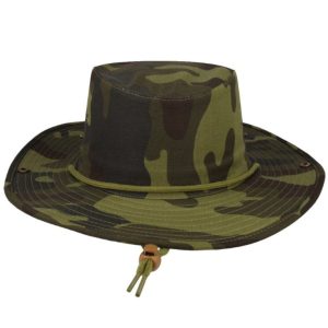 S6048CAMGRN-L - Safari Wide Brim - Camo Green / Large
