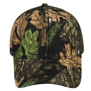 6027CAMOLEAF - Camo Hunter Cap - Camo Leaf