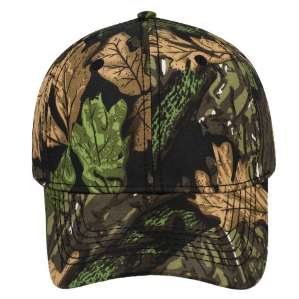 6027CAMOLEAF - Camo Hunter Cap - Camo Leaf