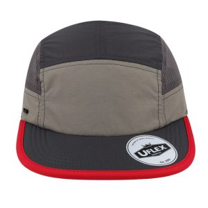 U23001ACHA/GREY - Uflex 6 Panel Active Cap - Charcoal/Grey