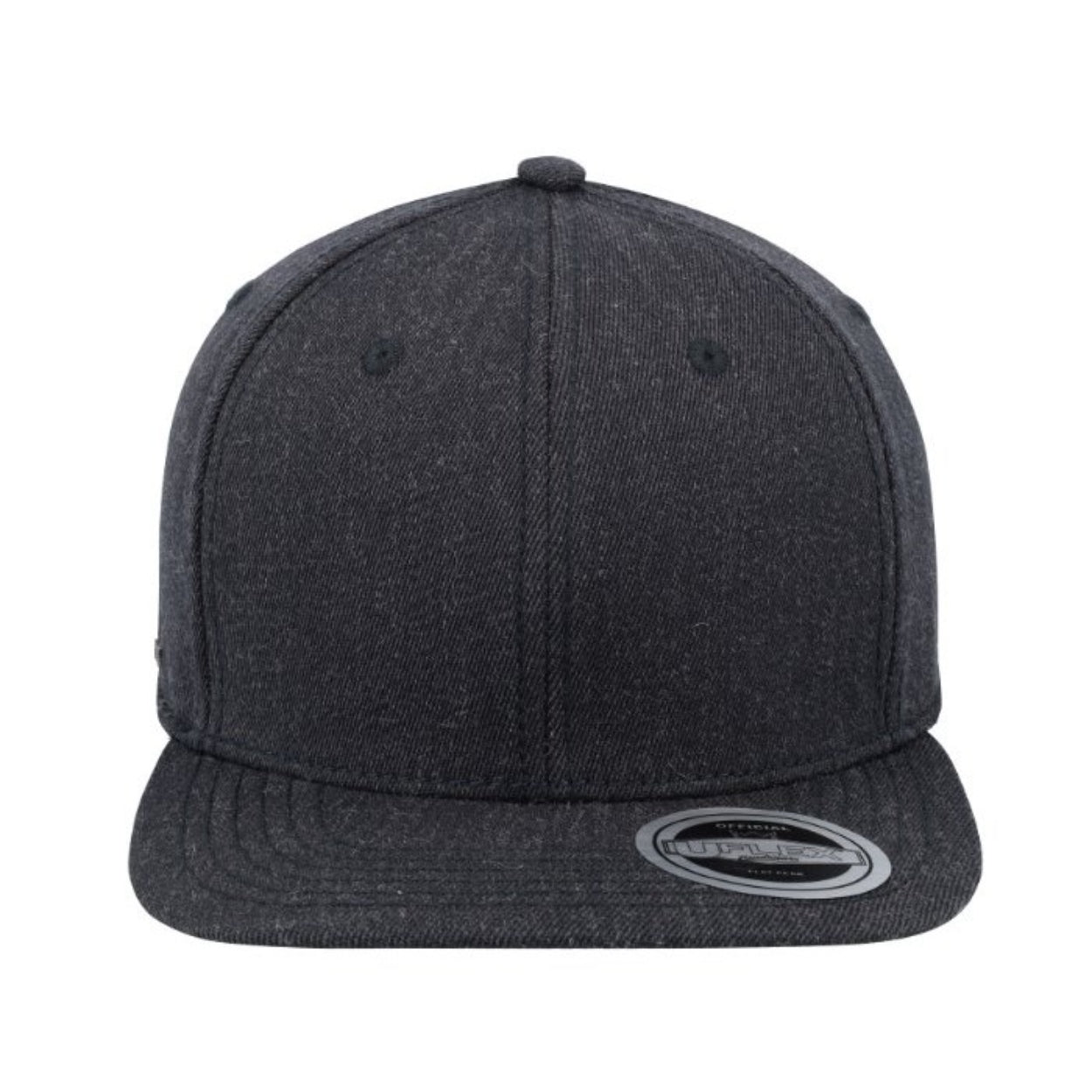U15604CHAR-L/XL - Uflex 6P Flat Peak Fitted - Charcoal / Large/Xtra Larg