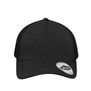 U21503RQCHA - 5 Panel RQ Trucker Cap - Charcoal