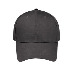 S21600CHAR - Ripstop 6 Panel Cap - Charcoal