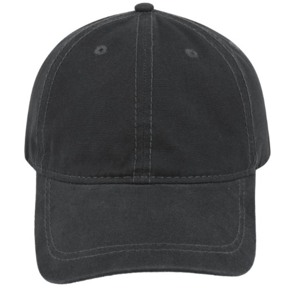 6042CHAR - Tracker Canvas 6 Panel Cap - Charcoal