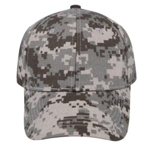 17608CHARCOAL - Pixel Camo Cap - Charcoal