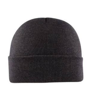 U22902CHARCOAL - Viscose Cuffed Beanie - Charcoal