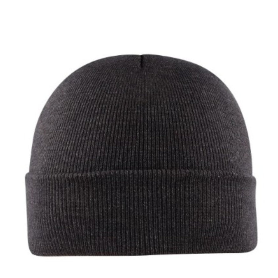 U22902CHARCOAL - Viscose Cuffed Beanie - Charcoal