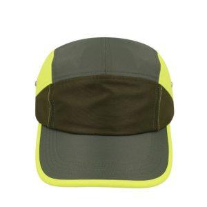 P23700FAT/OL/LM - Colour Block Horizon Cap - Fatigue/Olive/Lime