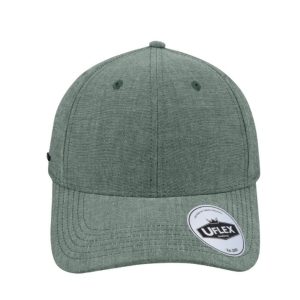 U20609GREEN - Uflex Cotton Chambray Baseball - Green