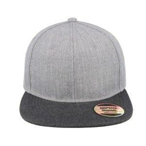 S12608GRYM/CHAR - Snapback Two-Tone Cap - Grey Melange/Charcoal Melang