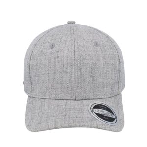 U15603GM-S/M - Uflex Prostyle 6 Panel Fitted - Grey Melange / Small/Medium