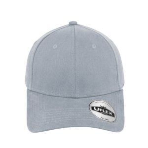 U15603SGRY-L/X - Uflex Prostyle 6 Panel Fitted - Grey / Large/Xtra Larg