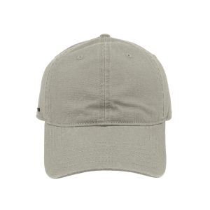 U25610GREY - Washed Light Canvas Dad 6P Cap - Grey