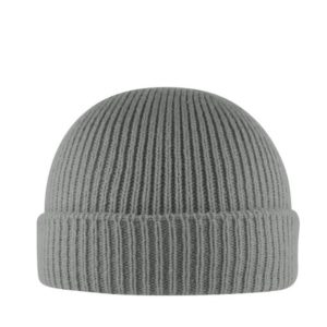 B2300GREY - Cuffed Fishermen Beanie - Grey