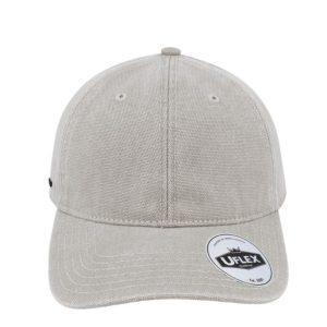 U22610GREY - 6P Washed Canvas Dad Cap - Grey
