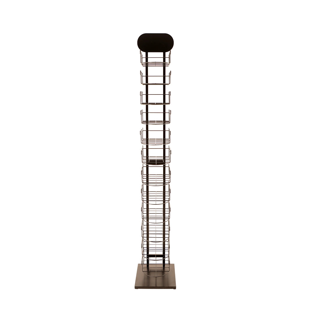 H12-DISPLYRA12 - Black 12 Layer Hat Rack - Black 12 Layer Hat Rack 320*370*1900