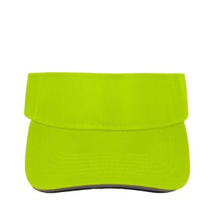 6052LUMOYELLOW - Twill Visor - Lumo Yellow