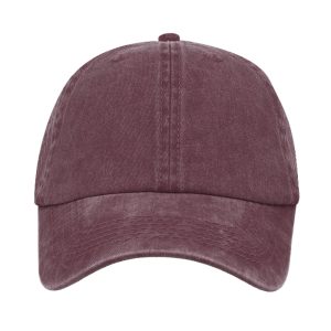 C10606MAROON - Max Wash Dad Cap - Maroon