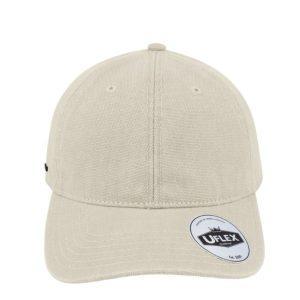 U22610NATURAL - 6P Washed Canvas Dad Cap - Natural