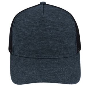 C10500NAVYMEL - Jersey Trucker Cap - Navy/Black