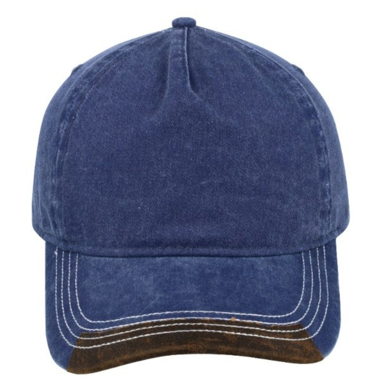 F23500NAVY/BRN - Max Wash 5 Panel Cap - Navy/Brown