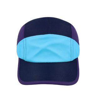 P23700NV/SK/PUR - Colour Block Horizon Cap - Navy/Sky/Purple