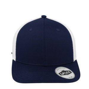 U23602NAVY/WHT - Polycotton 6 Panel Trucker - NAVY/White