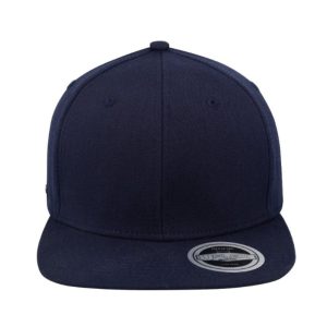 U15604NAVY-L/XL - Uflex 6P Flat Peak Fitted - Navy / Large/Xtra Larg