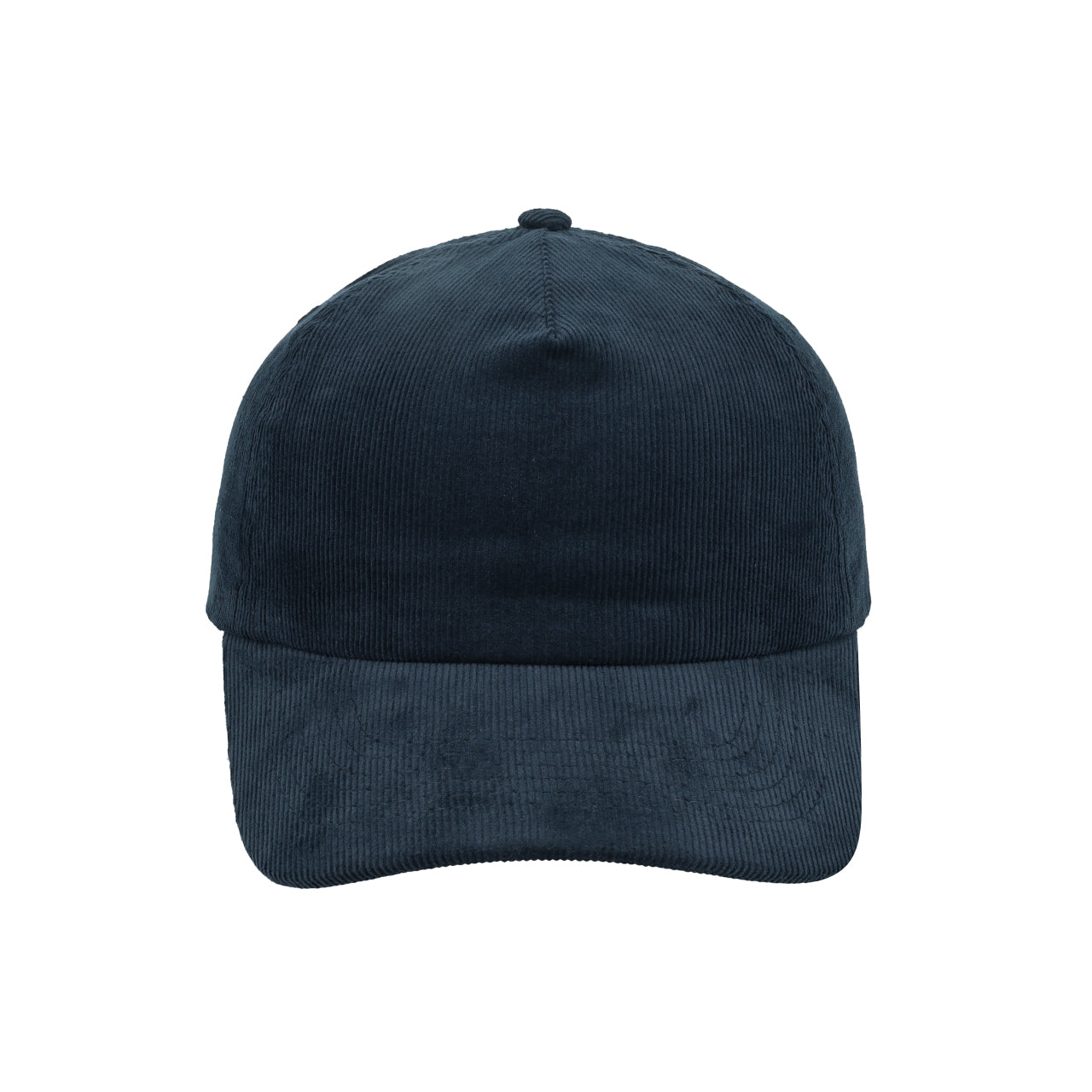 F24501NAVY - Corduroy 5 Panel Cap - Navy