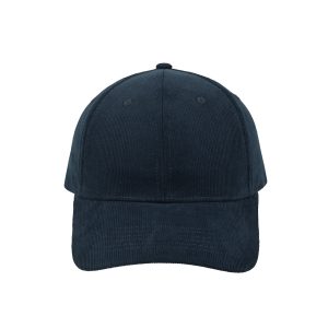 F24600NAVY - Corduroy 6 Panel Cap - Navy