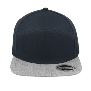 U15607NAVY/GREY - Uflex Fashion 6P Snapback - Navy/Grey