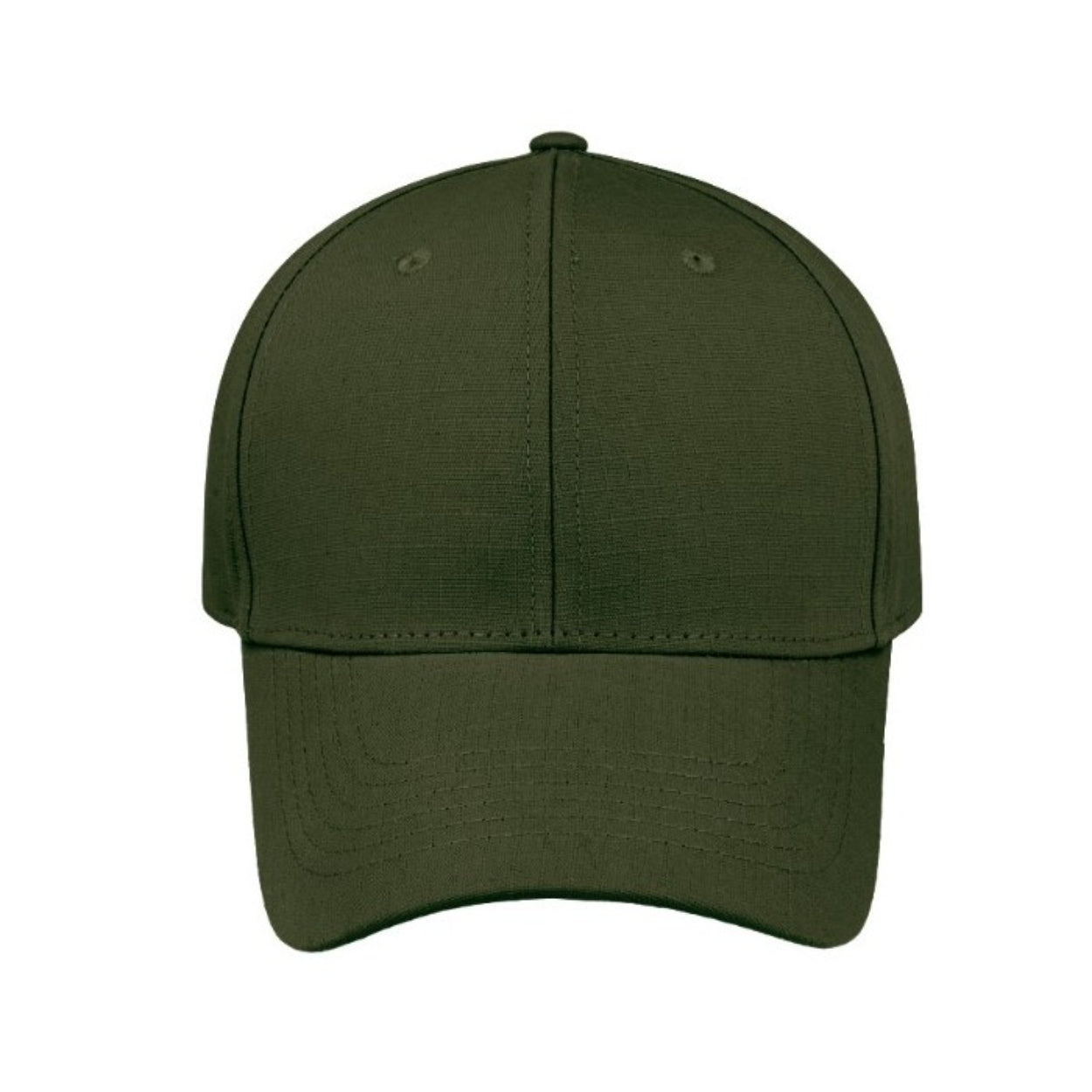 S21600OLIVE - Ripstop 6 Panel Cap - Olive