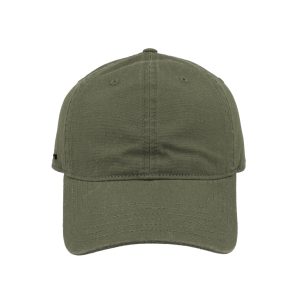 U25610OLIVE - Washed Light Canvas Dad 6P Cap - Olive