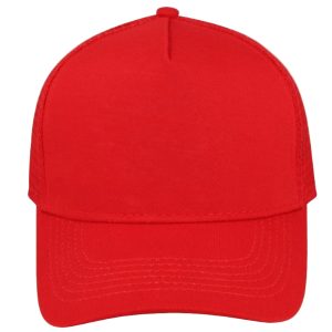 C10500RED - Jersey Trucker Cap - Red/Red