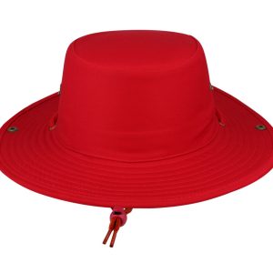 S6048RED-S - Safari Wide Brim - Red / Small