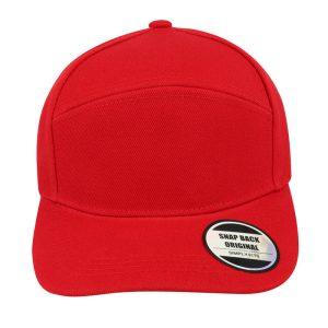 S23601RED - Horizon Curved Peak Snapback - Red