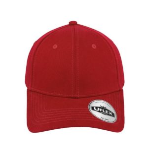 U15603RED-L/XL - Uflex Prostyle 6 Panel Fitted - Red / Large/Xtra Larg