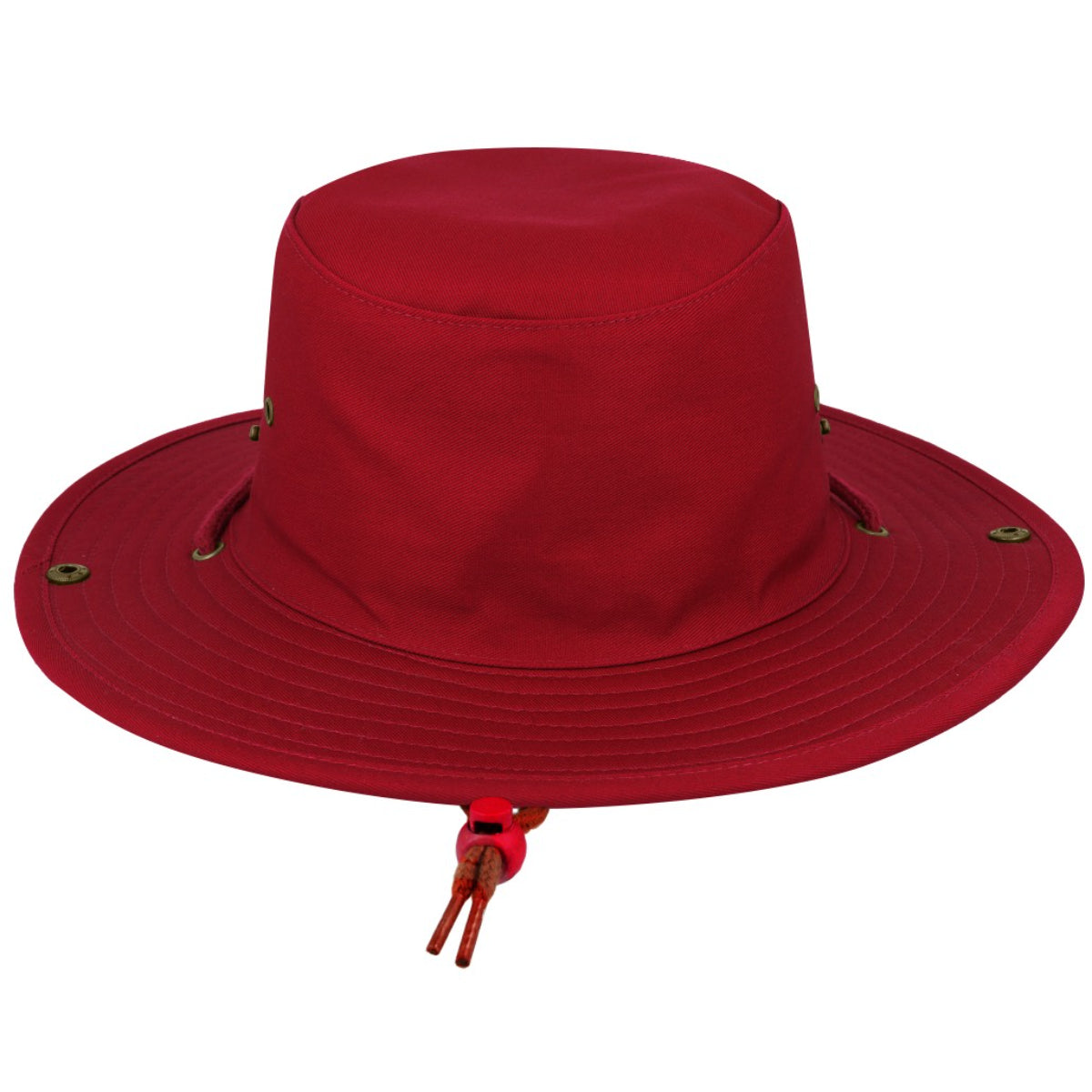 K6048RED-52CM - Kiddies Wide Brim Safari Hat - Red / 52 CM
