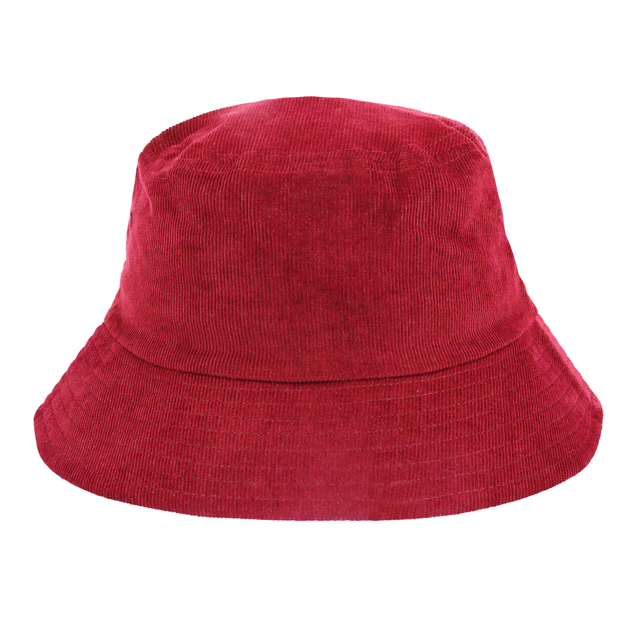 H2401RED-58CM - Corduroy Bucket Hat - Red / 58cm